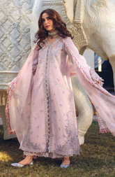 Daisy Pearl Pink Luxury Lawn