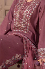 LAWN-3PC Embroidered Shirt with Chiffon Embroidered Dupatta