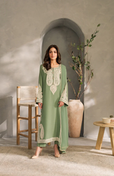 Elegant Sage Green Everyday Wear Kurta Set