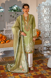 Omavi Sage Elegance Embroidered Lawn Suit