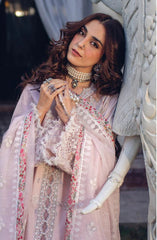 Daisy Pearl Pink Luxury Lawn