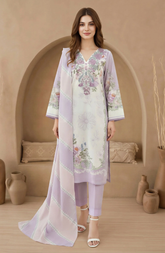 3 Piece Lawn Suit-Embroidered