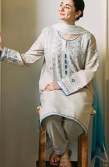 Luxury Embroidered Lawn 3PC Suit