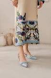 Elegant Beige Embroidered Lawn Suit for Women