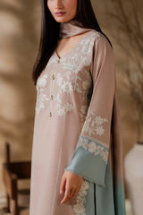 Elegant Pastel Embroidered Kurta Set for Women