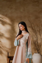 Elegant Pastel Embroidered Kurta Set for Women