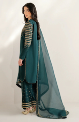 Raw Silk Embroidered 3 Piece Unstitched