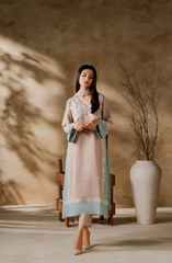 Elegant Pastel Embroidered Kurta Set for Women