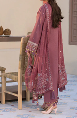 LAWN-3PC Embroidered Shirt with Chiffon Embroidered Dupatta