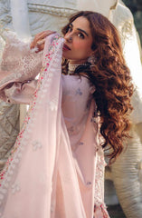 Daisy Pearl Pink Luxury Lawn